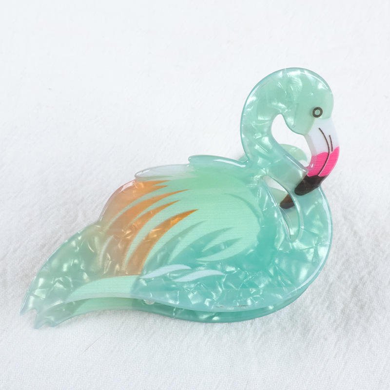 Flamingo Hair Claw - Ziya Blue