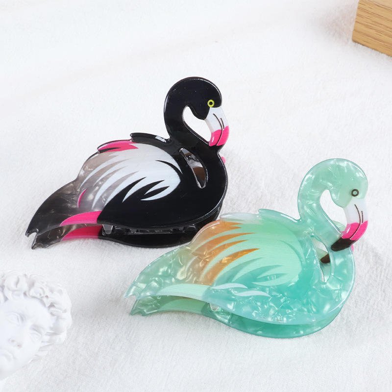 Flamingo Hair Claw - Ziya Blue