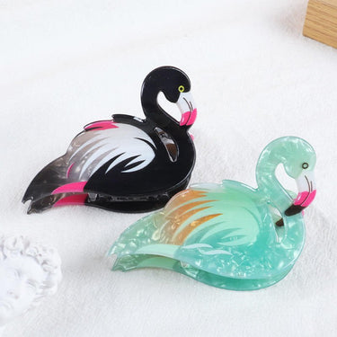 Flamingo Hair Claw - Ziya Blue