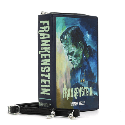 Frankenstein Book Clutch Bag in Vinyl - Ziya Blue