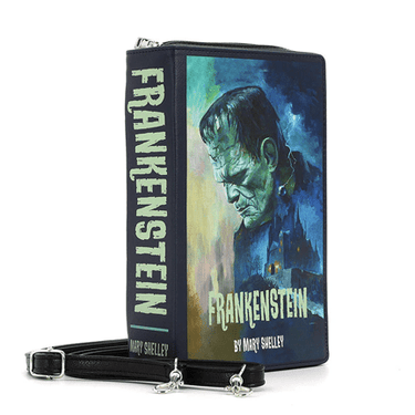 Frankenstein Book Clutch Bag in Vinyl - Ziya Blue