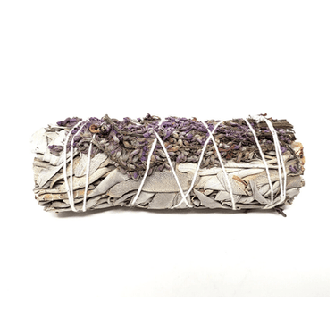 French Lavender & White Sage Smudge Stick 4" - Ziya Blue