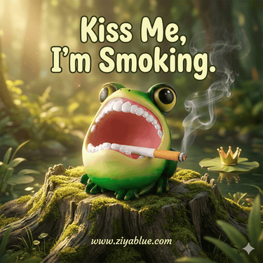 Frog Ashtray (Two Styles) - Ziya Blue