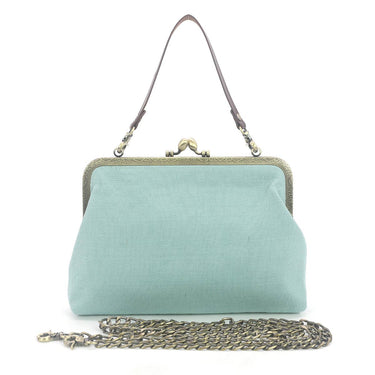 Frog in the Lily Pond Kiss Lock Bag 🐸 - Ziya Blue