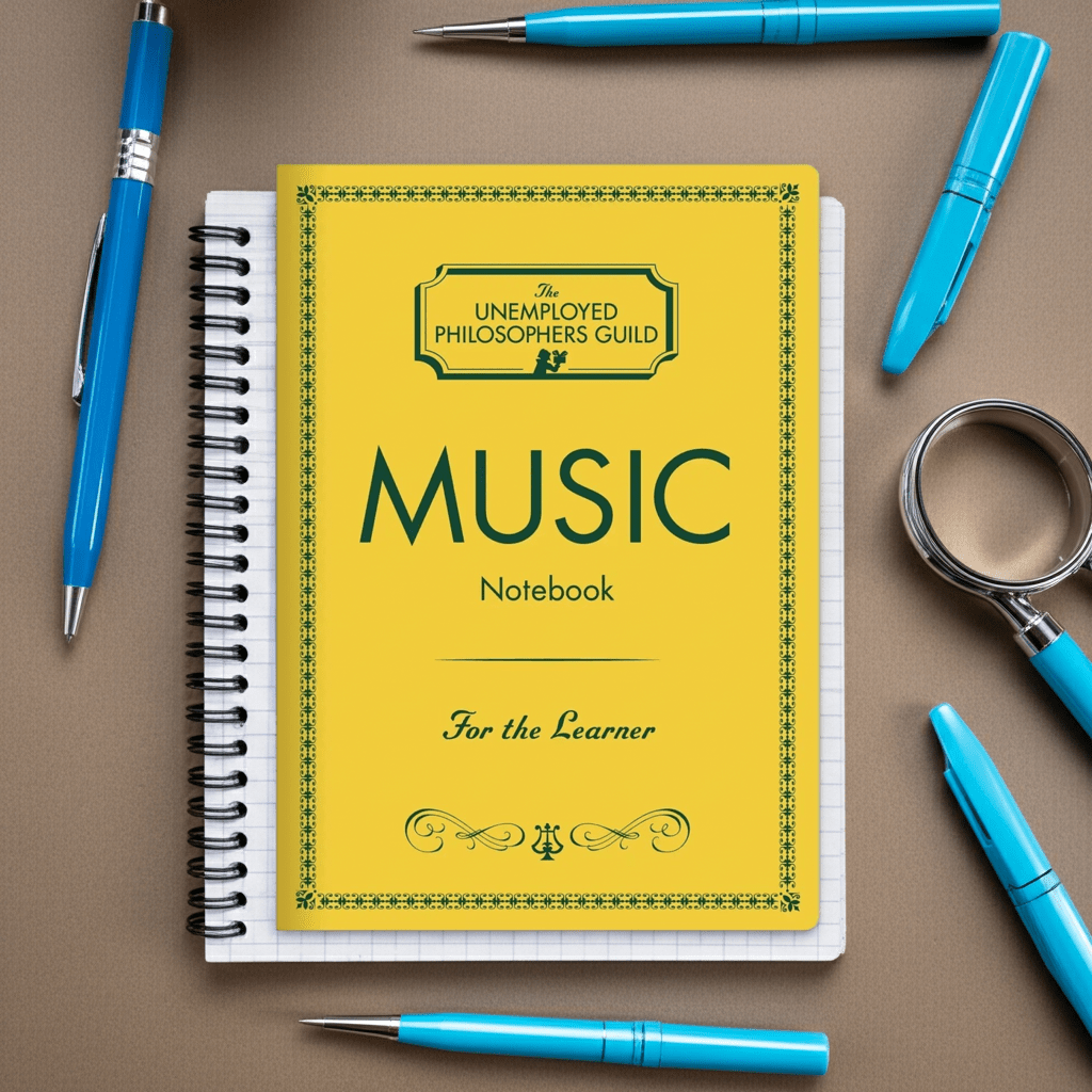 Full Size Music Notebook - Ziya Blue