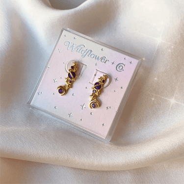 Galaxy Crawler Earrings - Ziya Blue