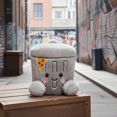 Garbonzo Trashcan - Ziya Blue