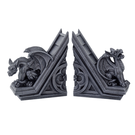 Gargoyle Bookend Set - Ziya Blue