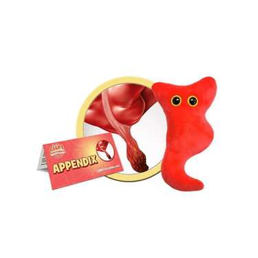 GIANTmicrobes Appendix Plush: Anatomy Fun! 🎉👾 - Ziya Blue