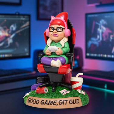 Girl Gamer Gnome - Ziya Blue