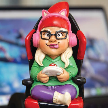 Girl Gamer Gnome - Ziya Blue