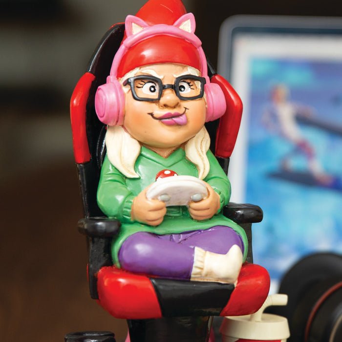 Girl Gamer Gnome - Ziya Blue