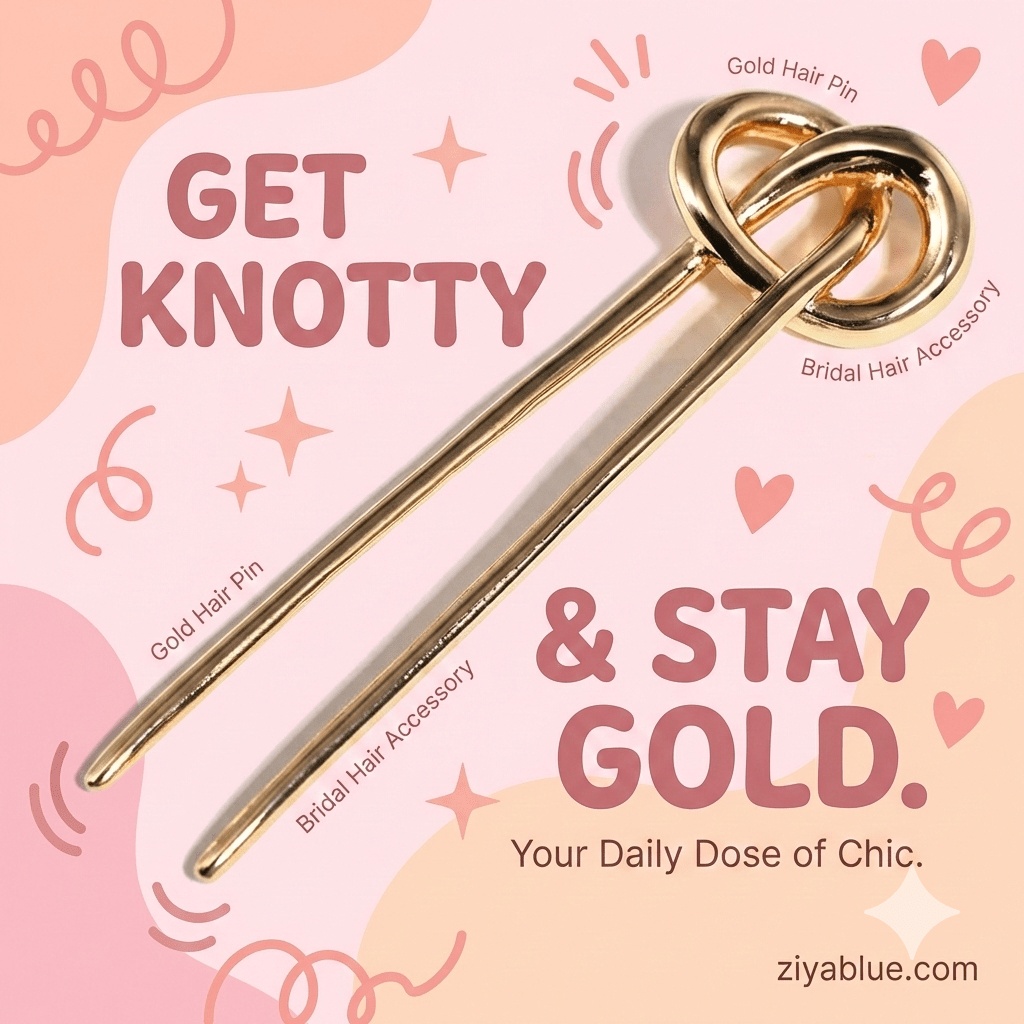 Give Your Hair a Twist: Minimalist Metal U - Pin | Secure 10cm Hair Fork - Ziya Blue