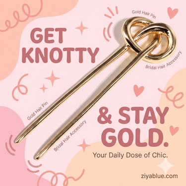 Give Your Hair a Twist: Minimalist Metal U - Pin | Secure 10cm Hair Fork - Ziya Blue