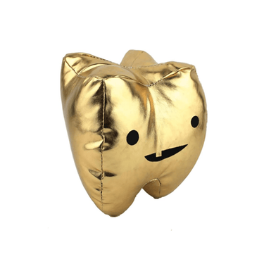 Gold Tooth Plush - Metallic Vinyl Plush - Ziya Blue