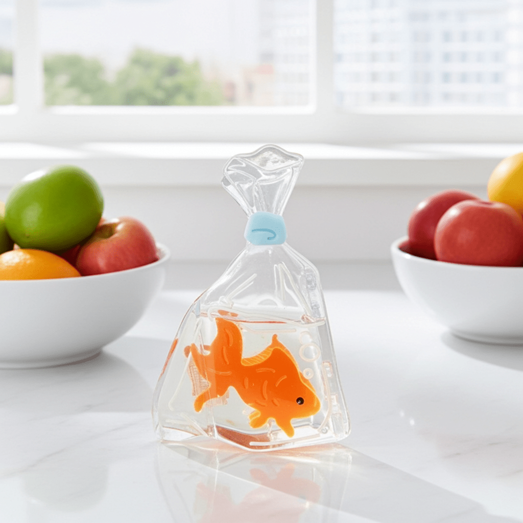 Goldfish Bag Hair Claw - Ziya Blue