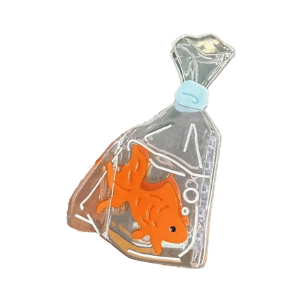 Goldfish Bag Hair Claw - Ziya Blue