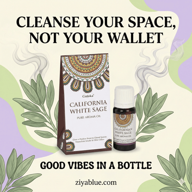 Goloka Pure Aroma Oil | 100% Natural Essential Oils for Diffusers & Bath - Ziya Blue