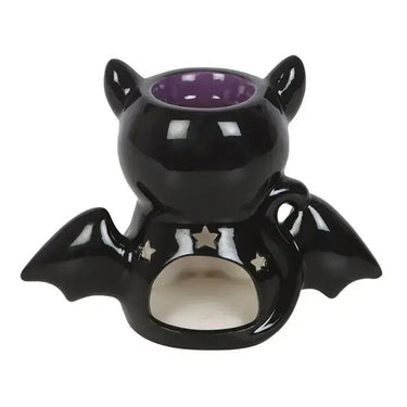 Gothic Bat Cat Oil Burner and Wax Warmer - Ziya Blue