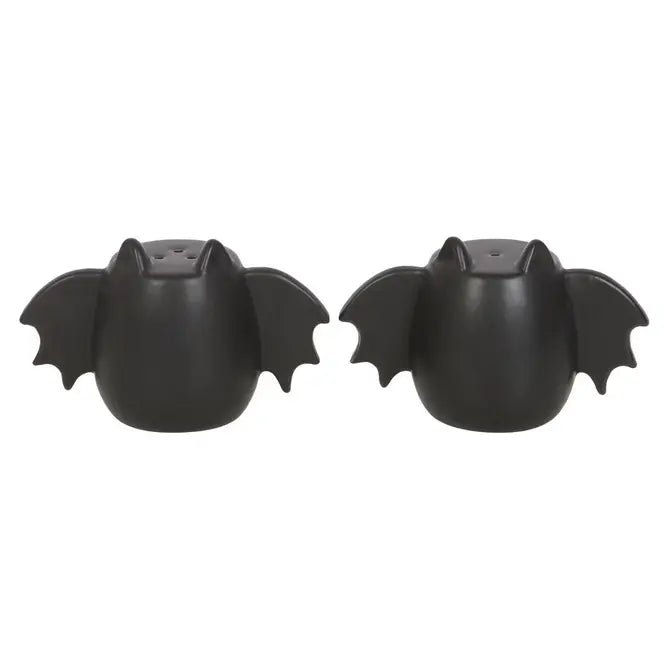 Gothic Bat Wing Salt and Pepper Shakers - Ziya Blue