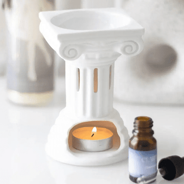 Greek Column Oil & Wax Warmer - Ziya Blue