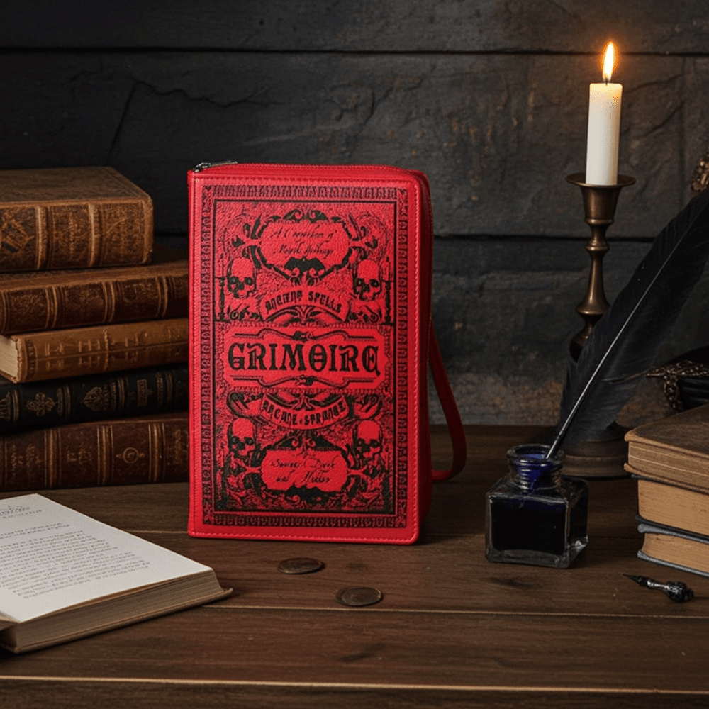 Grimoire Book Clutch Bag - Ziya Blue