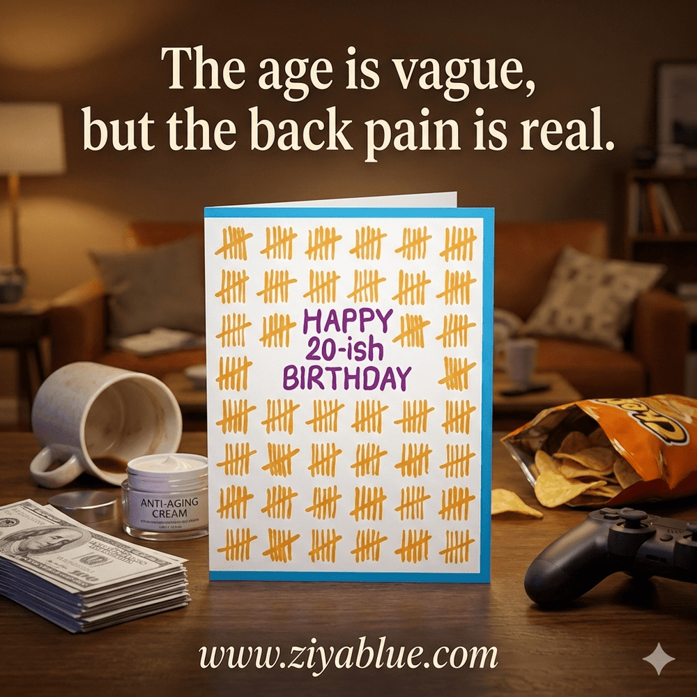 Happy 20 - ish Birthday - Ziya Blue