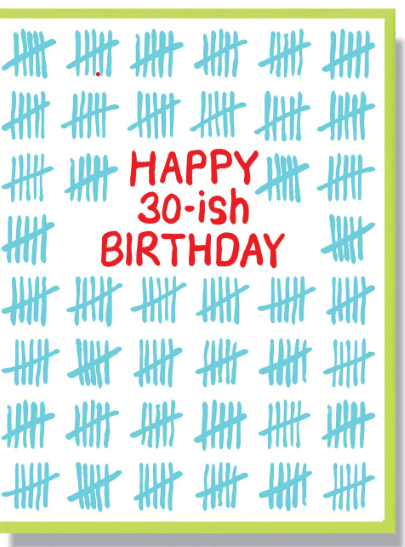 Happy 30 - ish Birthday - Ziya Blue