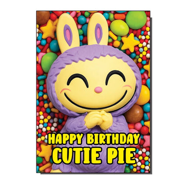 Happy Birthday Cutie Pie Greetings Card - Ziya Blue