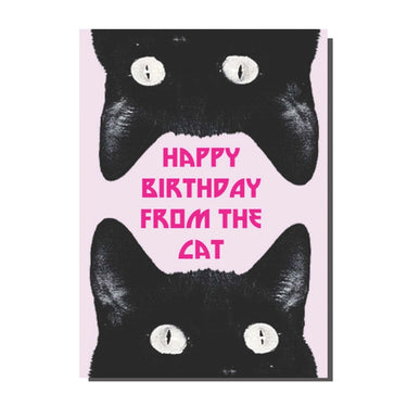 Happy Birthday from the Cat Card - Ziya Blue