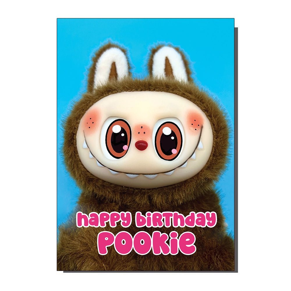 Happy Birthday Pookie Greetings Card - Ziya Blue