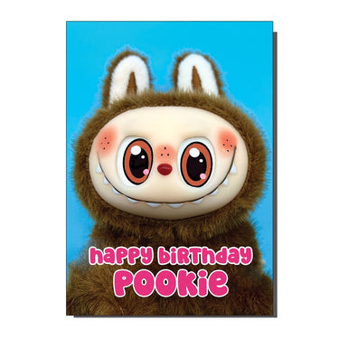 Happy Birthday Pookie Greetings Card - Ziya Blue