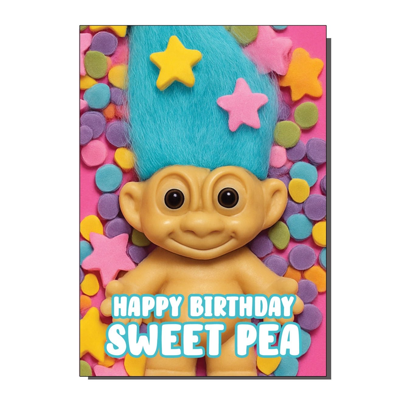 Happy Birthday Sweet Pea Greetings Card - Ziya Blue