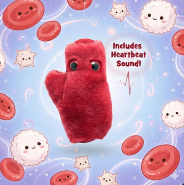 Heart Cell (With Sound) Plush - Ziya Blue