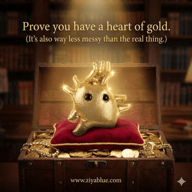 Heart of Gold Plush - Ziya Blue