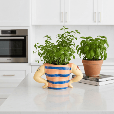 Hello Sailor Ceramic Storage Pot - Ziya Blue