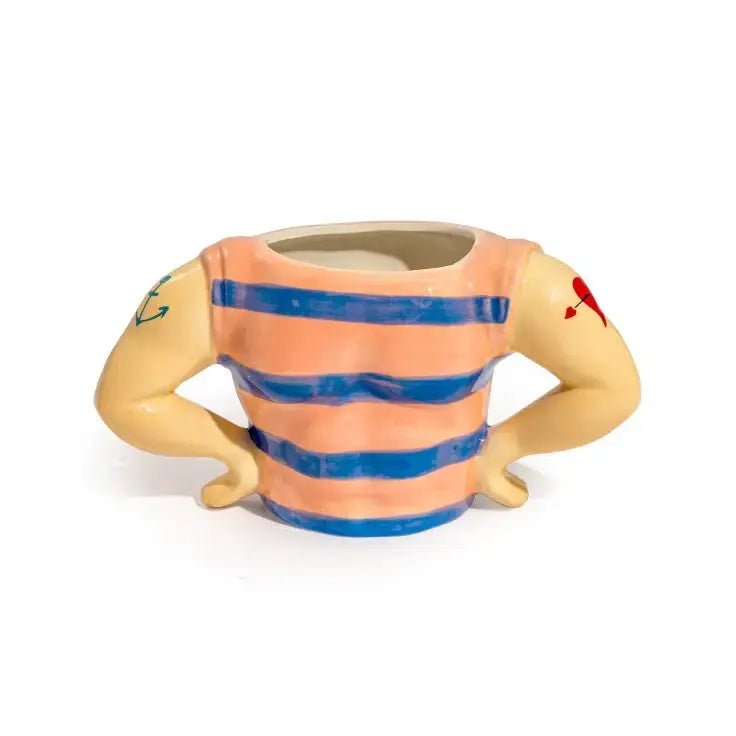 Hello Sailor Ceramic Storage Pot - Ziya Blue