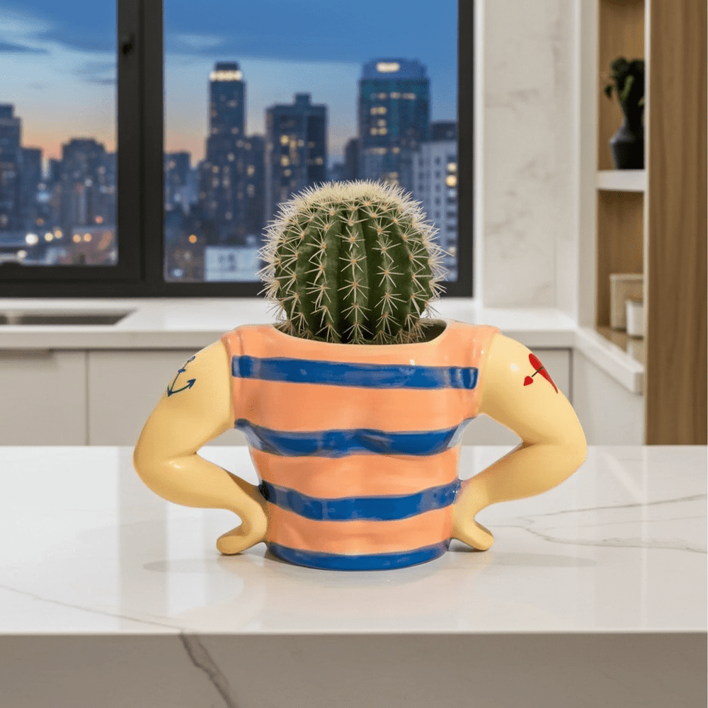 Hello Sailor Ceramic Storage Pot - Ziya Blue