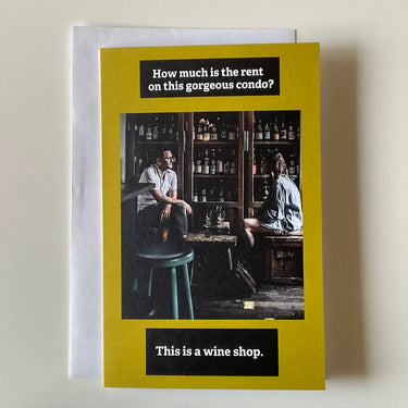 How Much Is The Rent? Card - Ziya Blue