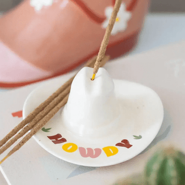 Howdy Hat Incense Holder - Ziya Blue