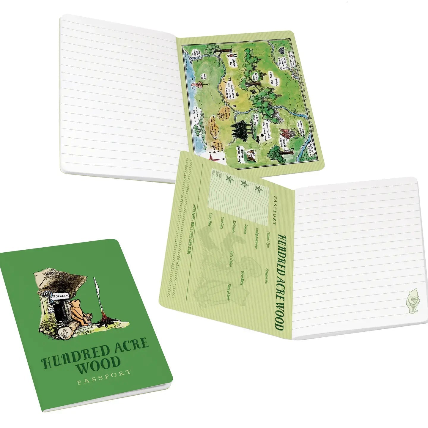 Hundred Acre Wood Notebook - Ziya Blue