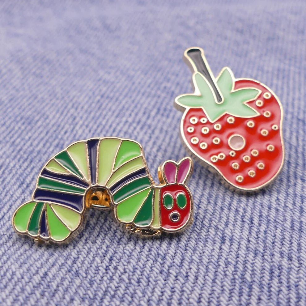 Hungry Caterpillar Pin Set - Ziya Blue
