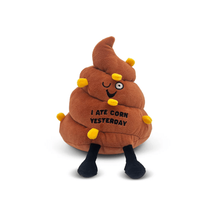 "I Ate Corn Yesterday" Poop Plush - Ziya Blue