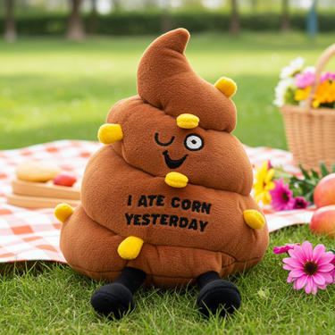 "I Ate Corn Yesterday" Poop Plush - Ziya Blue