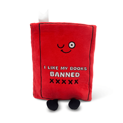 I Like My Books Banned - Book Plush - Ziya Blue