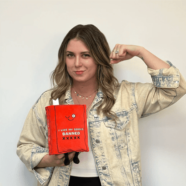 I Like My Books Banned - Book Plush - Ziya Blue