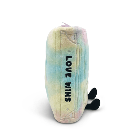 I Like My Books Queer - Book Plush - Ziya Blue