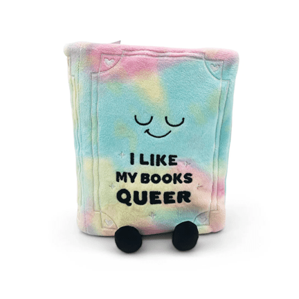 I Like My Books Queer - Book Plush - Ziya Blue