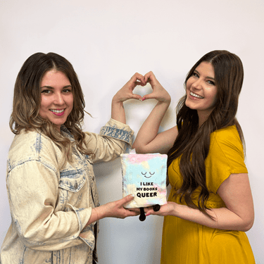 I Like My Books Queer - Book Plush - Ziya Blue