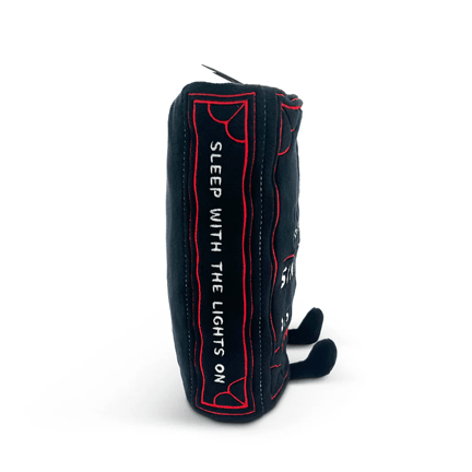 "I Like My Horrors Sinister & Disturbing" Book Plush - Ziya Blue